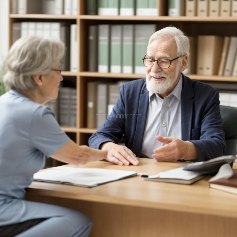 خبير قانوني يقدم استشارات لكبار السن