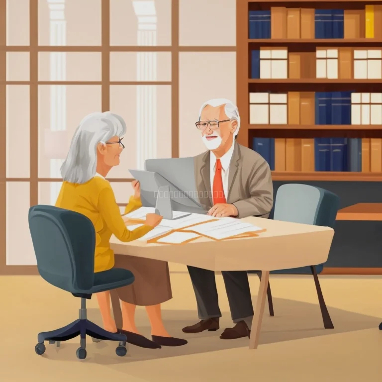 جلسة استشارات قانونية مع كبار السن